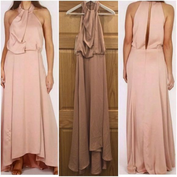 Camila and Mark Petal Senna -Neck Evening Gown - Picture 2 of 13